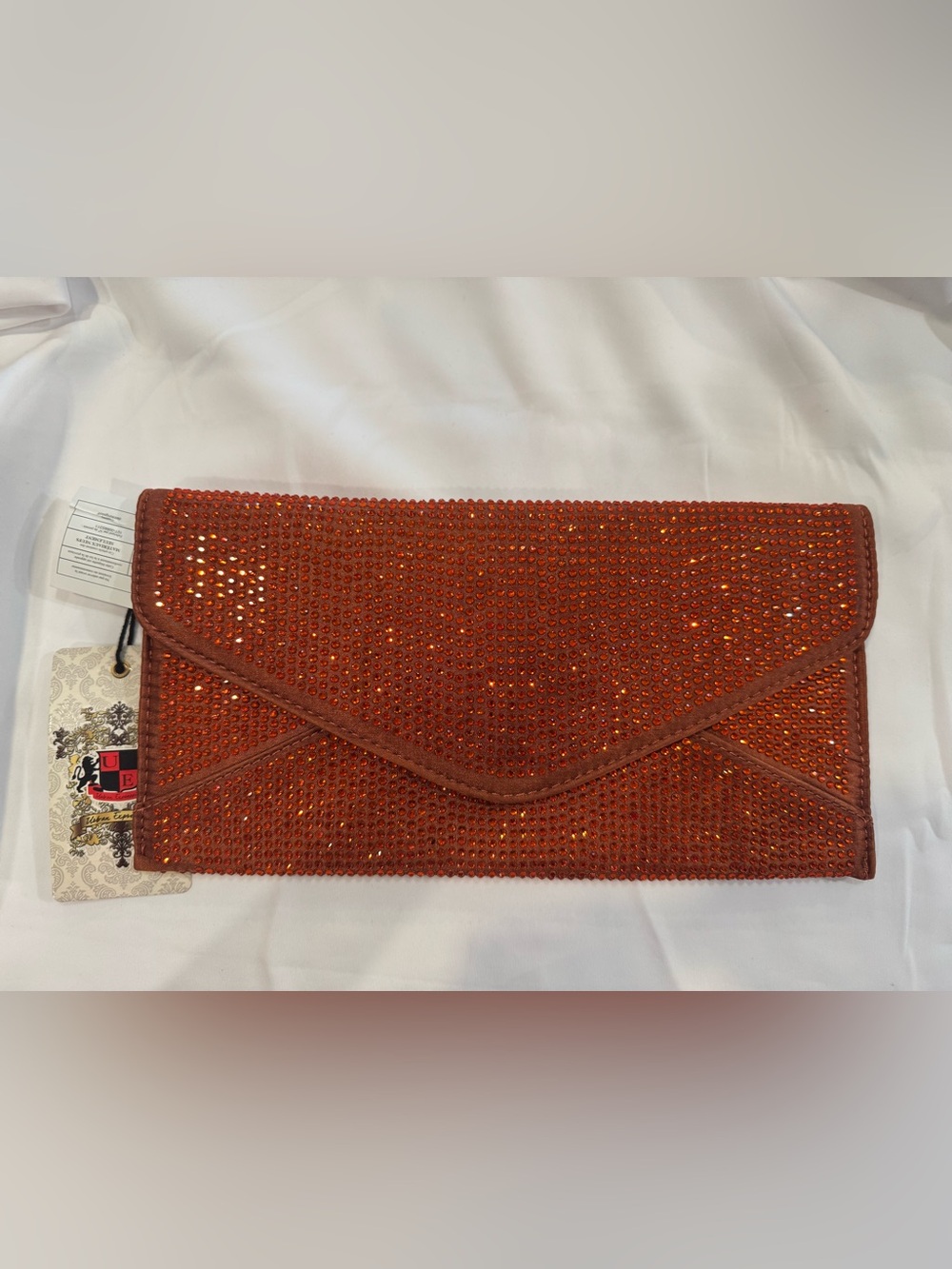 Urban Expressions Sparkling Orange Evening Clutch